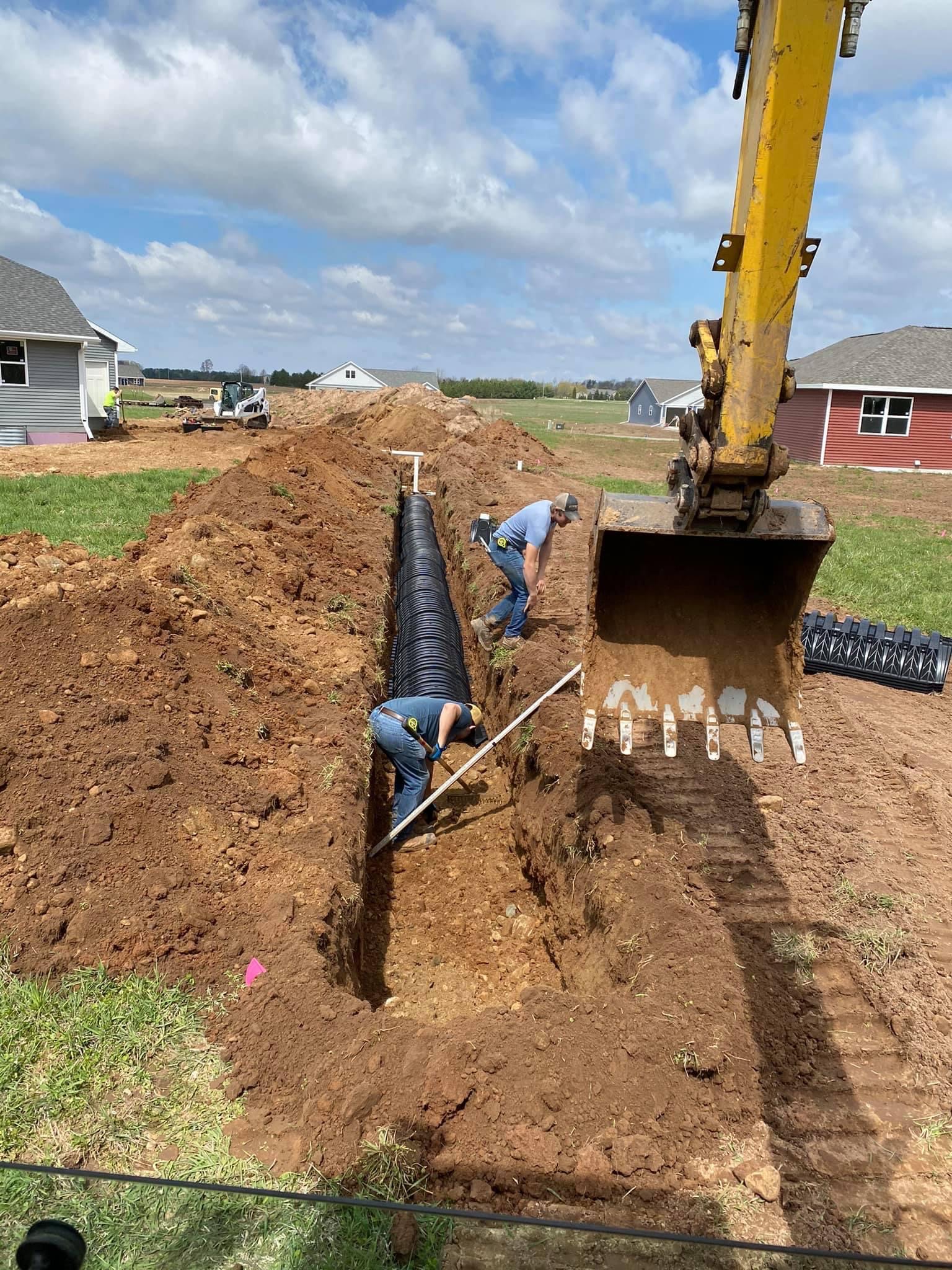 septic system in progress